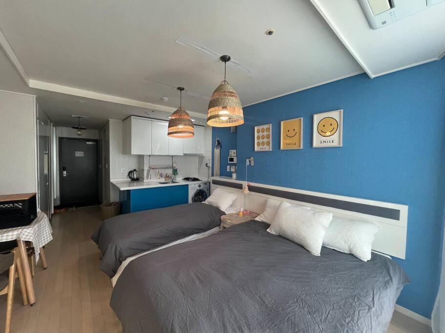 Haeundae Beach Stay #2Min Walk #2Beds ปูซาน ภายนอก รูปภาพ