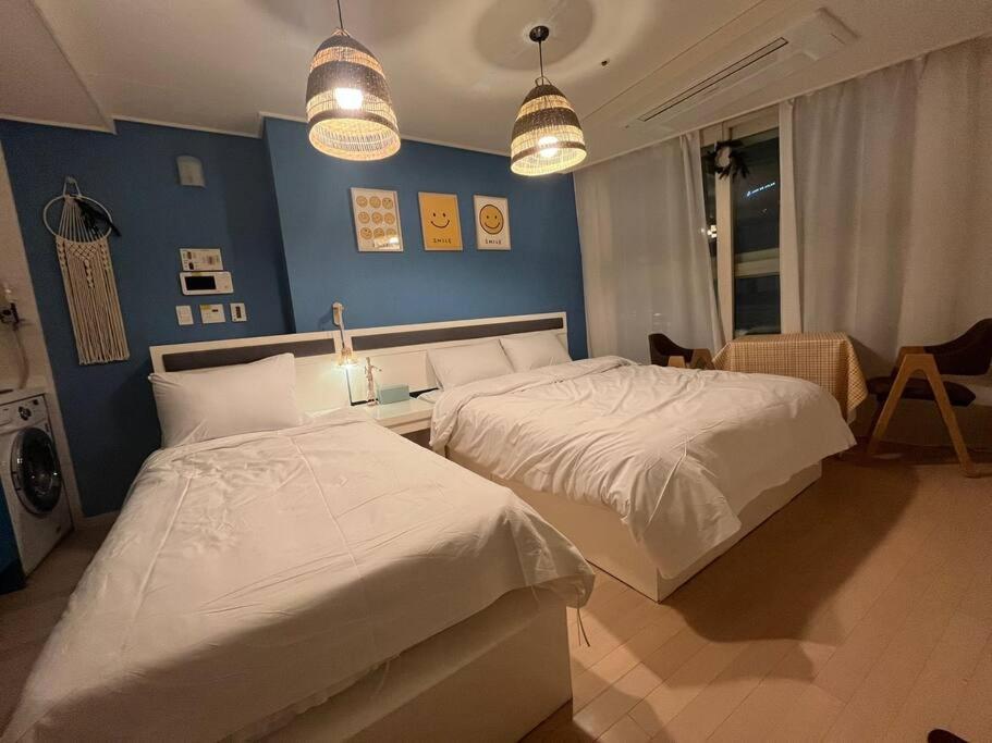Haeundae Beach Stay #2Min Walk #2Beds ปูซาน ภายนอก รูปภาพ