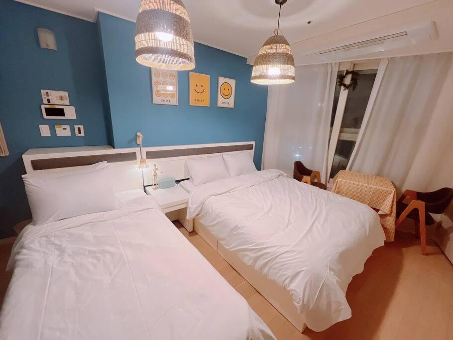 Haeundae Beach Stay #2Min Walk #2Beds ปูซาน ภายนอก รูปภาพ